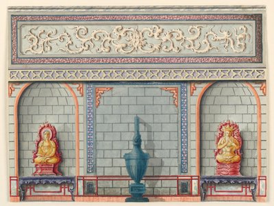Design for the Entrance Hall, the East Wall, the Royal Pavilion by Unknown